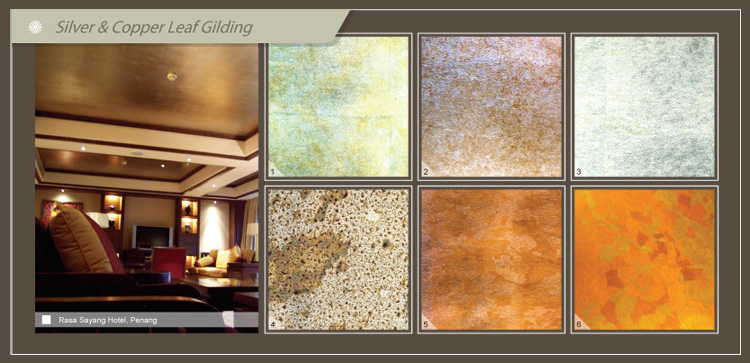 copper leave gilding